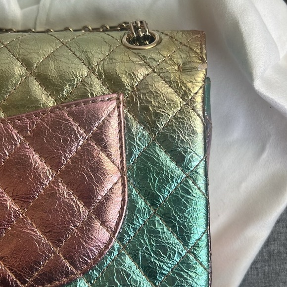 Used CHANEL Rainbow Reissue Mini FlapBag Metallic Multicolor - Picture 16 of 16